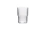 Hermia MRT-R-1009 Vaso de Vidrio 100% Cristal Transparente 300 ml 7x7x11 cm Apto Lavavajillas y Microondas